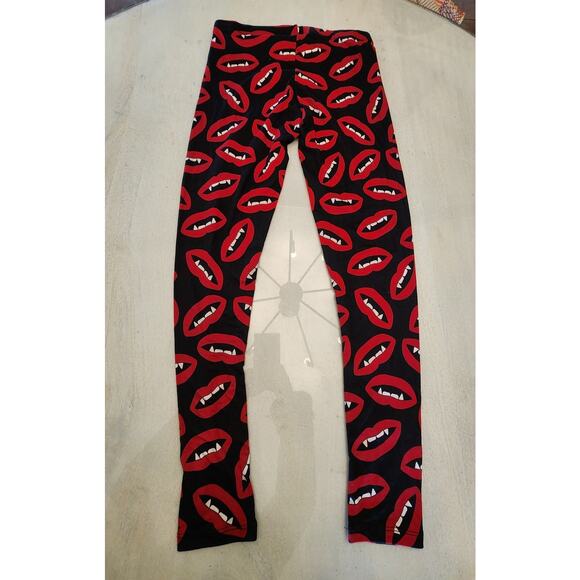 Joe Boxer Leggings SZ Medium Vampire Halloween Spooky - Picture 2 of 6